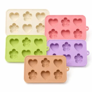 heart flower silicone mousse mold