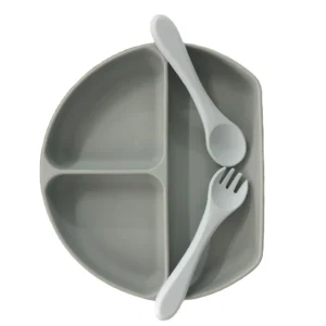 Custom Kids Silicone Divided Suction Plate Set