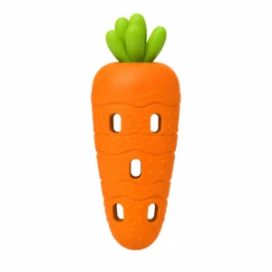 pet silicone carrot dog chew toy