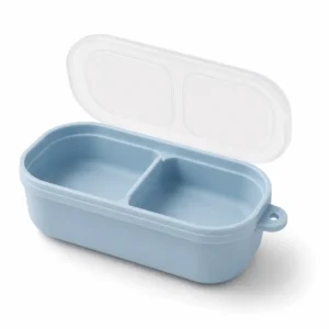 silicone double compartment sauce box