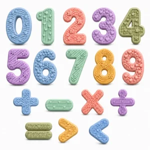 silicone magnetic math set