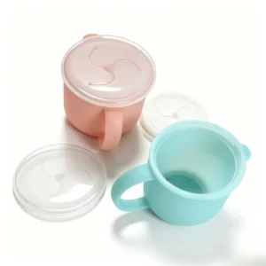 silicone snack cup with lid