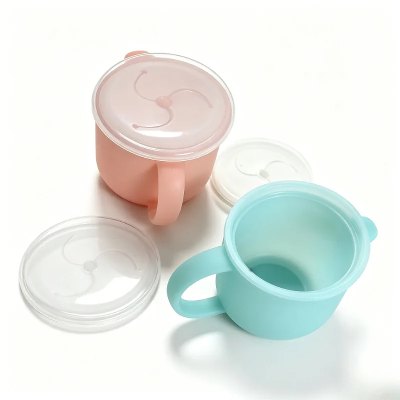 silicone snack cup with lid