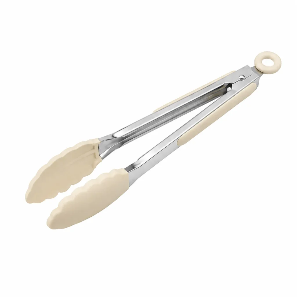 stainless steel silicone food tongs