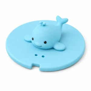 whale silicone cup lid